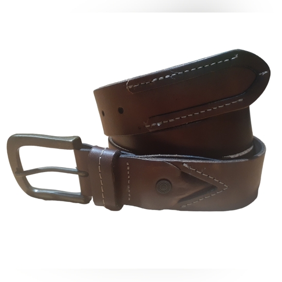 Levi Strauss Signature Men's Size 42/44 Brown Leather Belt - Picture 1 of 10
